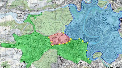 Karte Wasserversorgungsgebiet