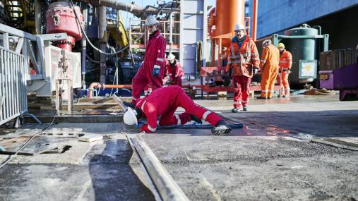 Bohrarbeiten am Geospeicher