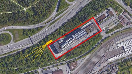 Energiezentrale Forsthaus mit Bohrplatz