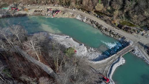 Die Projektbaustelle aus der Vogelperspektive.